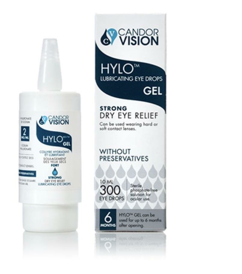 Candor Vision Hylo lubricating eye drops GEL - Strong Dry Eye Relief